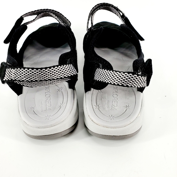 Explorer 24 Easy Spirit Women's US 10WW Seesplash Black Strap Hiking Sandal/Shoe - Picture 7 of 11